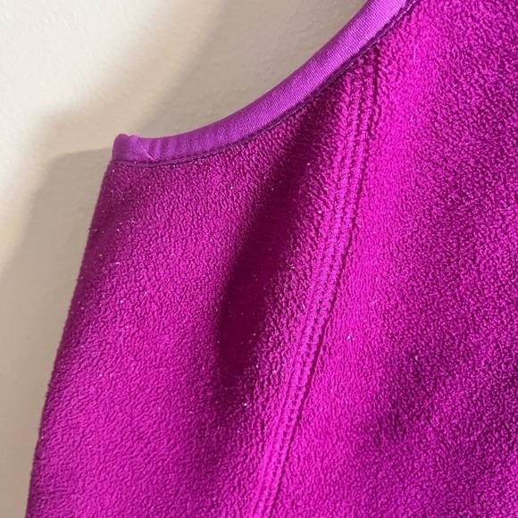 Eddie Bauer Women’s Fleece Vest Jacket Hooded, Full Zip, Size Medium Hiking Y2K - Picture 6 of 11